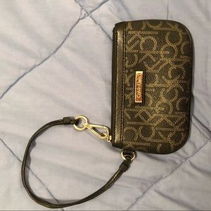 Black Calvin Klein Wristlet